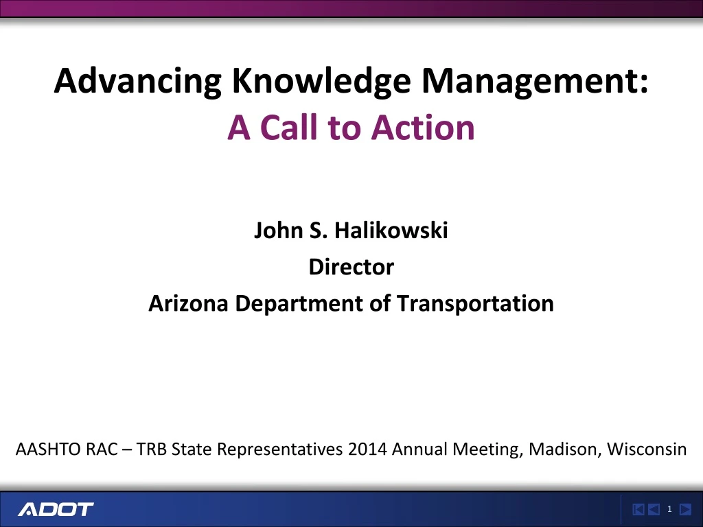 advancing knowledge management a call to action