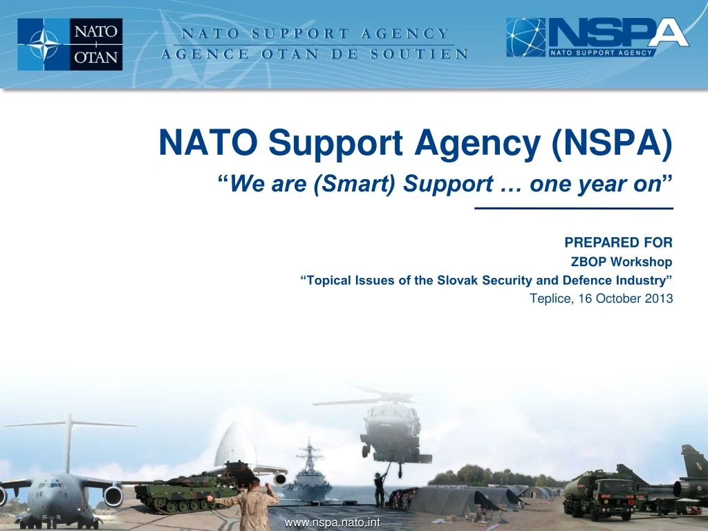 nato support agency nspa we are smart support
