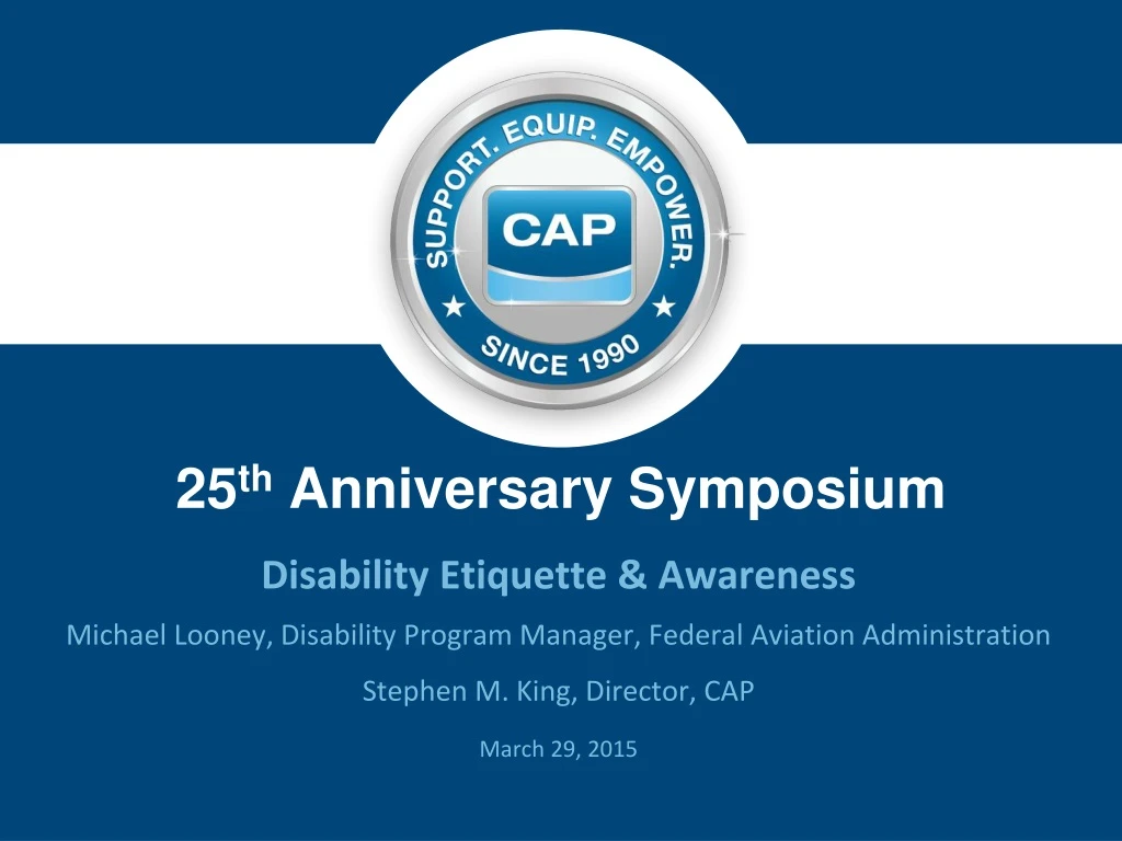 25 th anniversary symposium