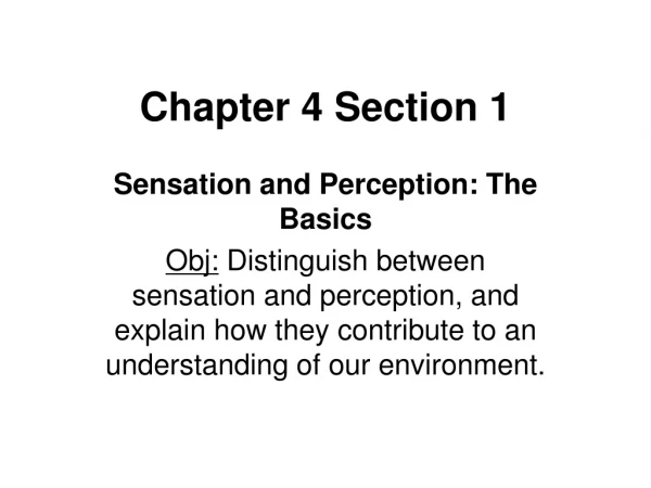 Chapter 4 Section 1