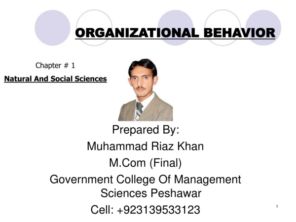 ORGANIZATIONAL BEHAVIOR