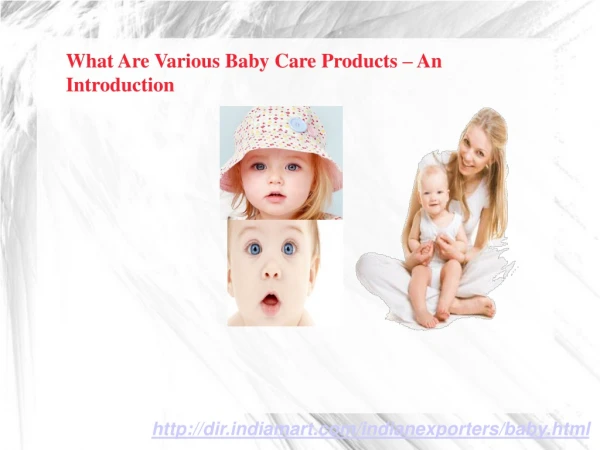 What Are Important Baby Care Products