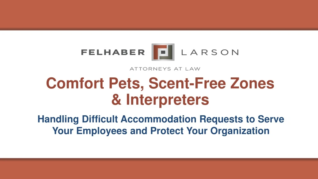 comfort pets scent free zones interpreters