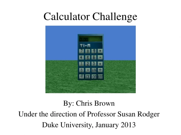 Calculator Challenge