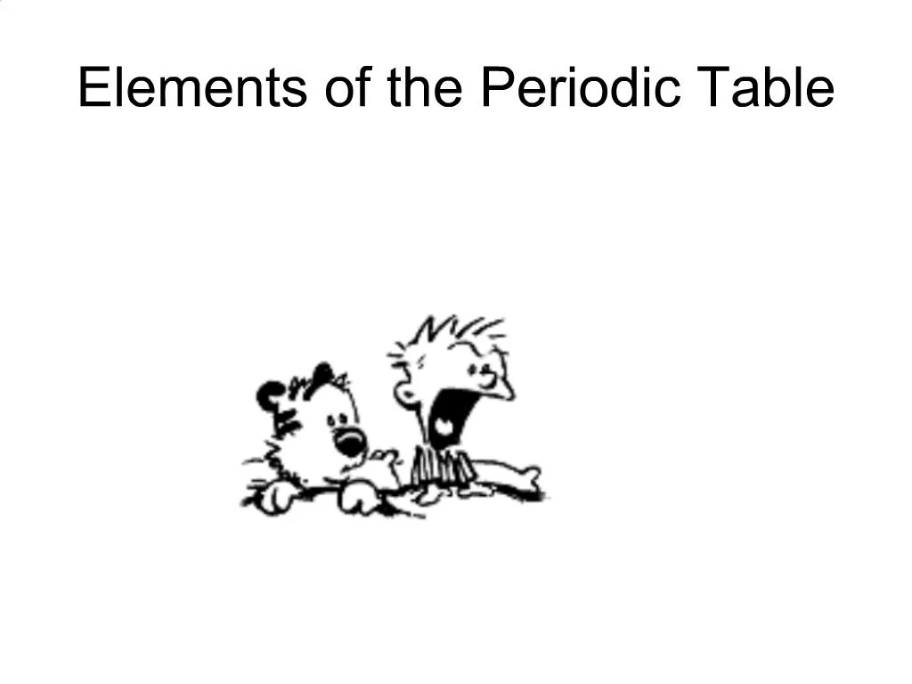 essay about elements of the periodic table