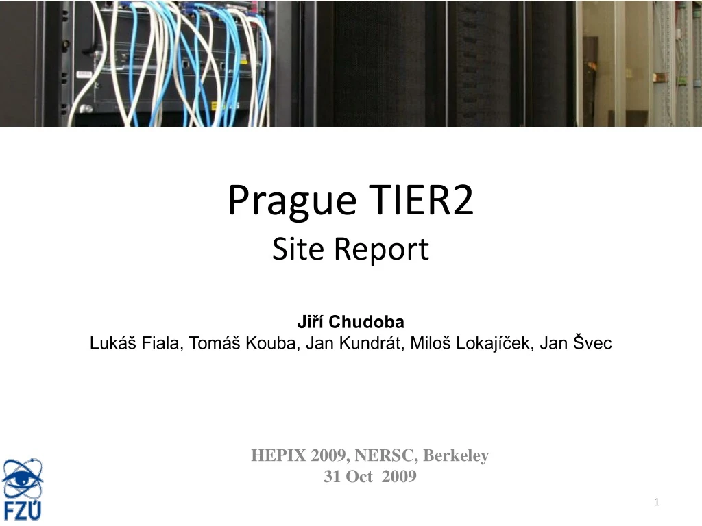 prague tier2 site report