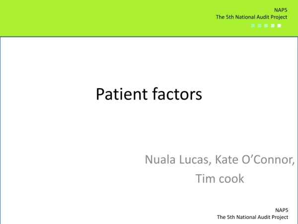 Patient factors