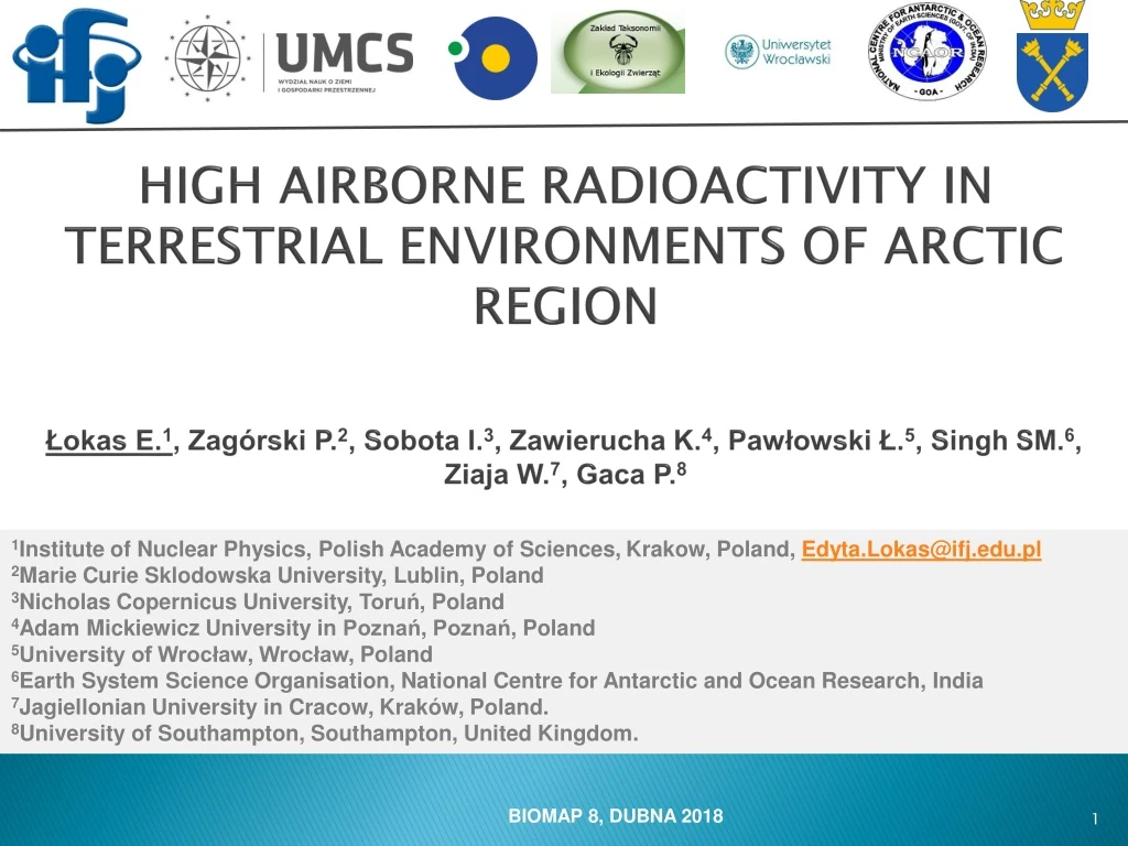 high airborne radioactivity in terrestrial