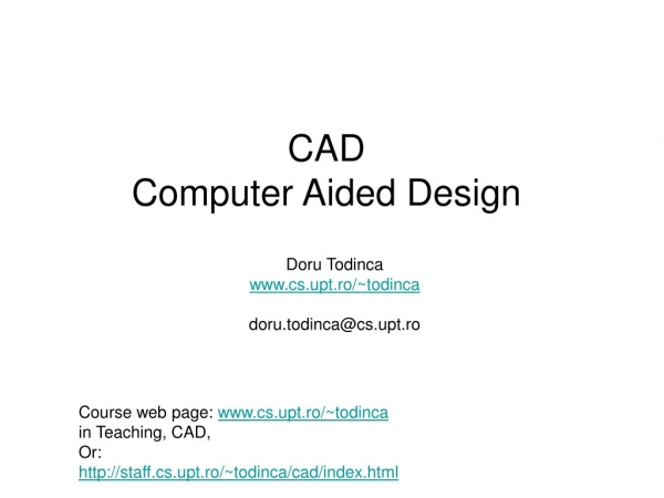 CAD Computer Aided Design