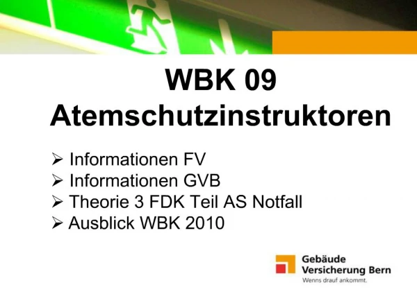 WBK 09 Atemschutzinstruktoren