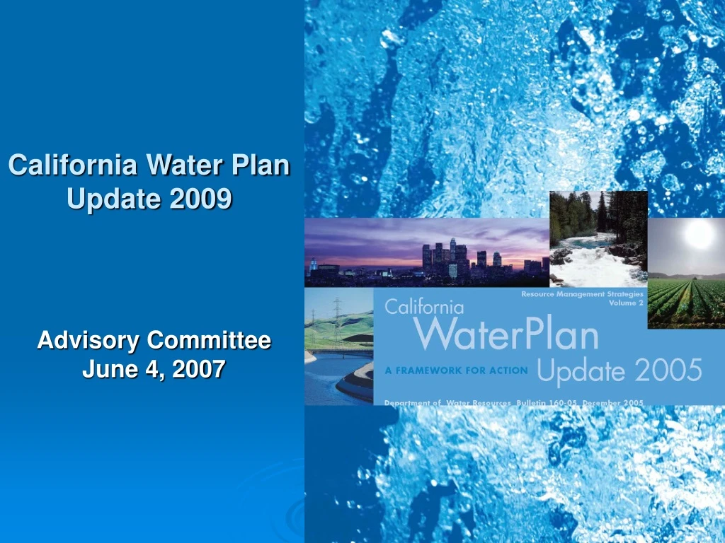 california water plan update 2009