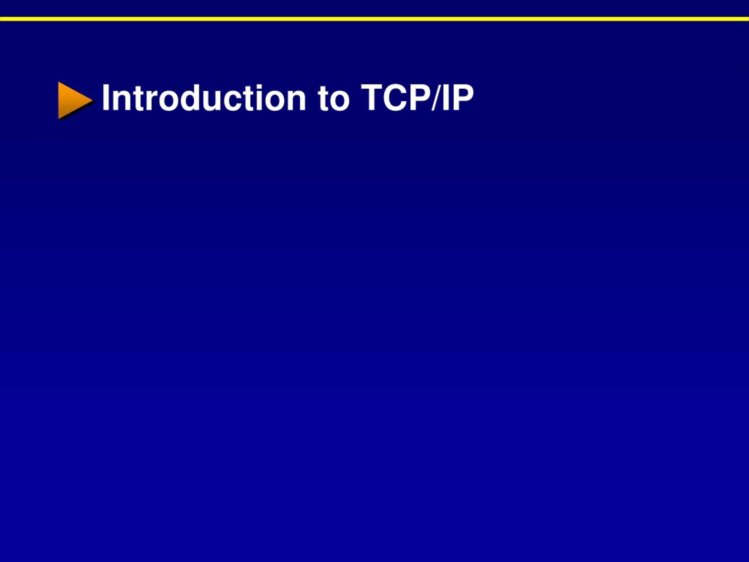 PPT - Introduction to TCP/IP PowerPoint Presentation, free download ...
