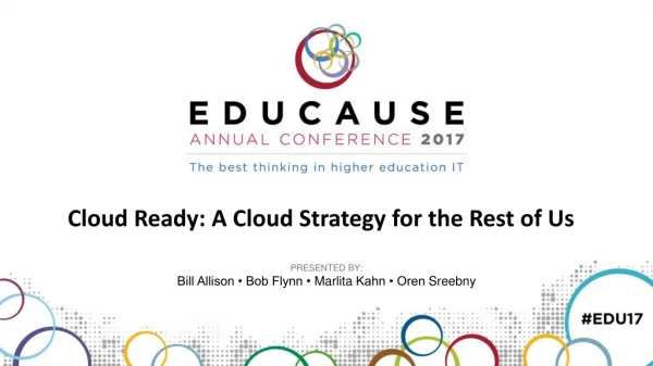 Cloud Ready: A Cloud Strategy for the Rest of Us