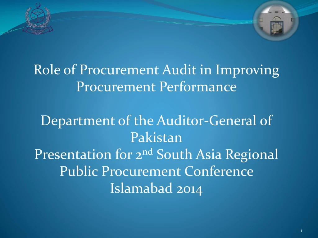 role of procurement audit in improving