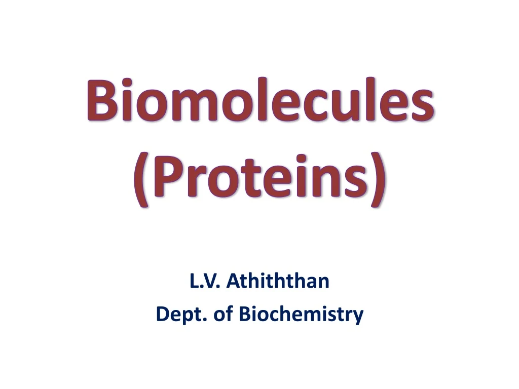 biomolecules proteins