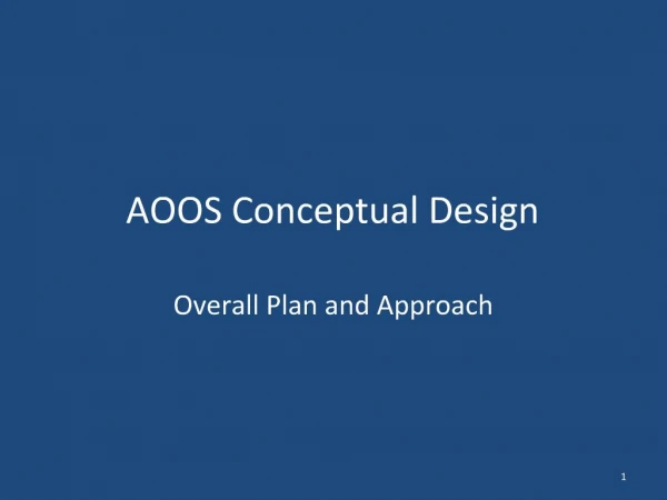 AOOS Conceptual Design