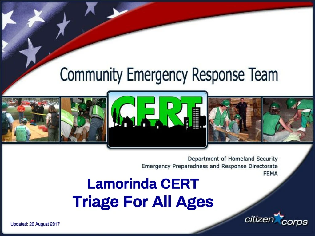 lamorinda cert triage for all ages
