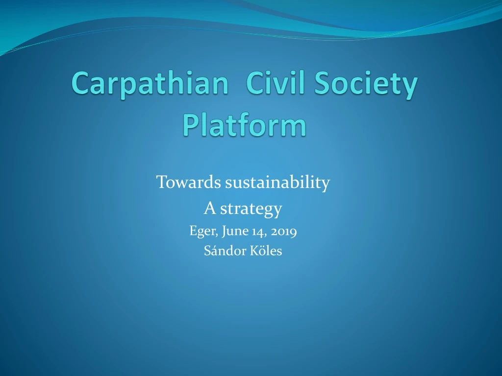 carpathian civil society platform
