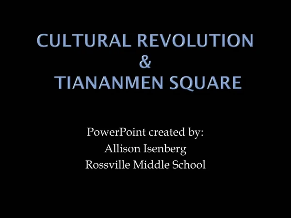 Cultural Revolution Tiananmen Square
