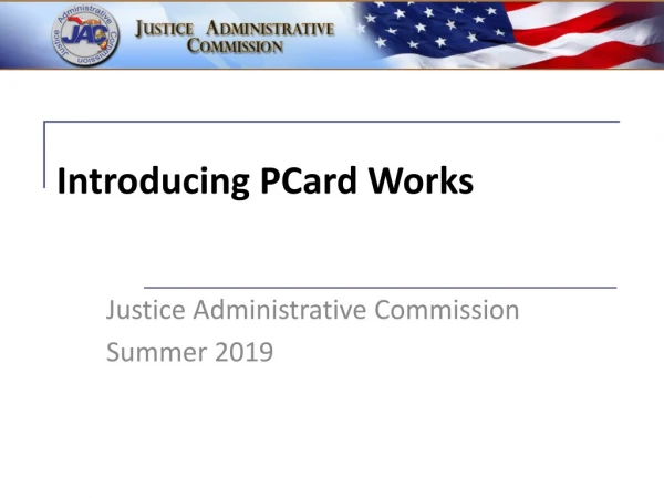 Introducing PCard Works