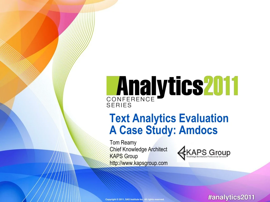 text analytics evaluation a case study amdocs