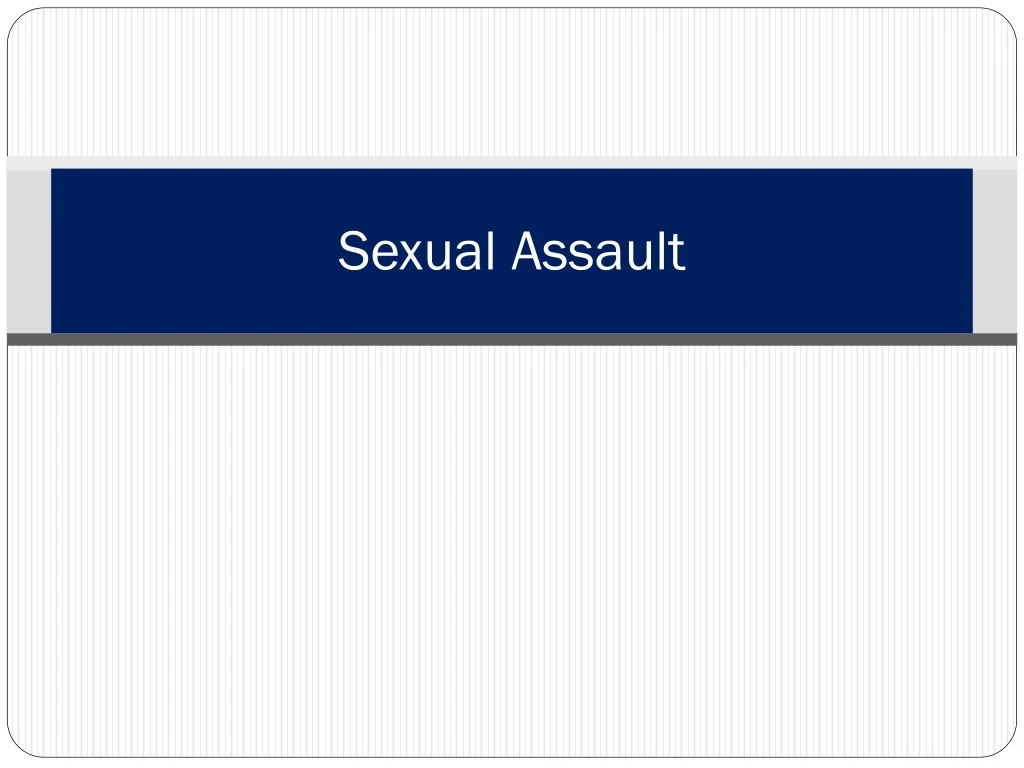 sexual assault
