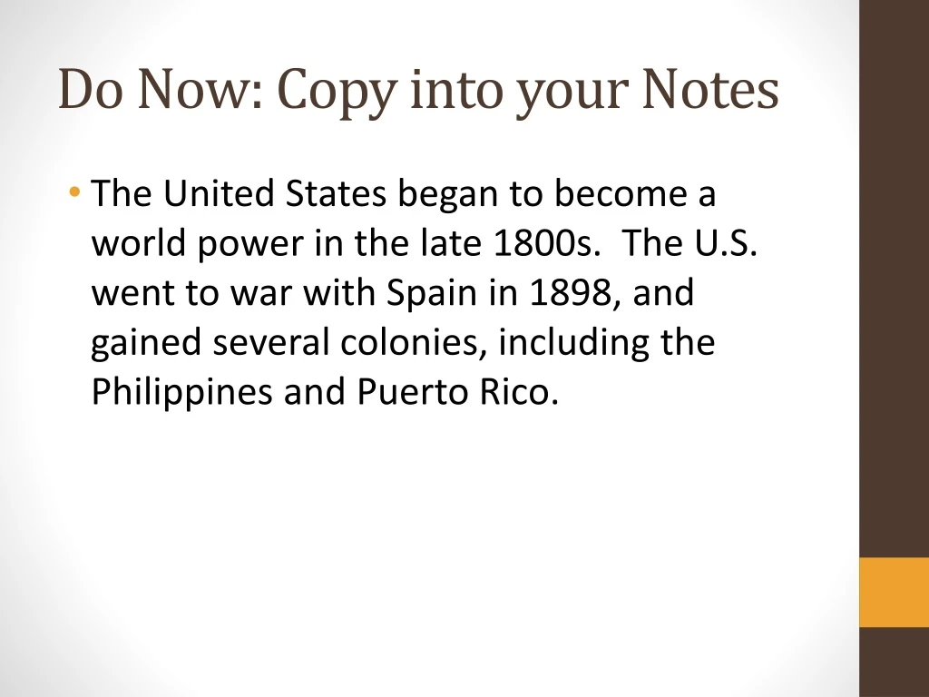 do now copy into your notes