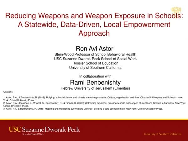 Reducing Weapons and Weapon Exposure in Schools: