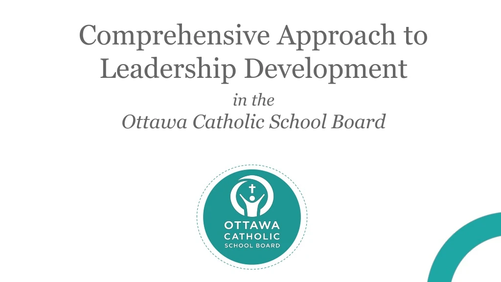comprehensive approach to leadership development