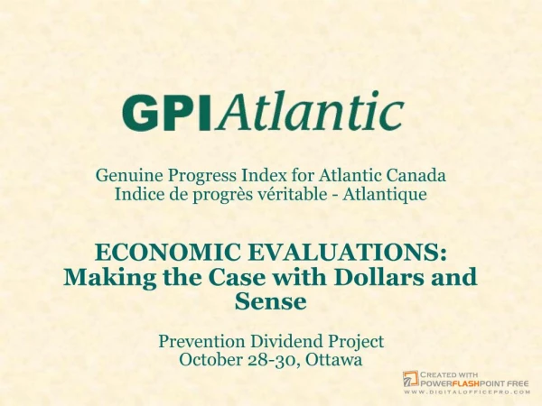 Genuine Progress Index for Atlantic Canada