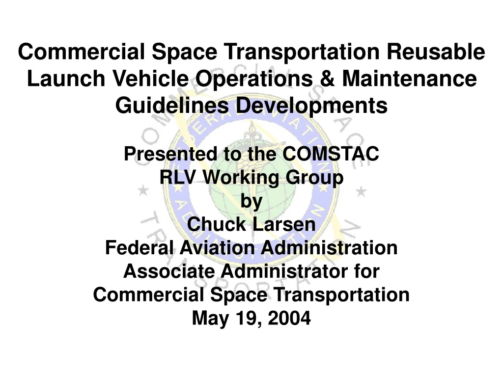 commercial space transportation reusable launch
