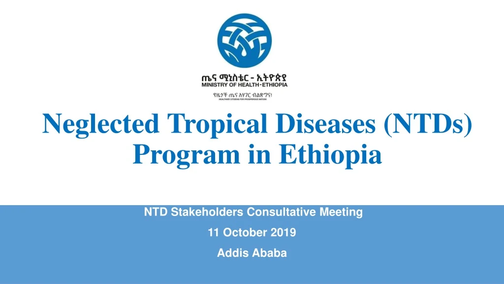 neglected tropical diseases ntds program in ethiopia