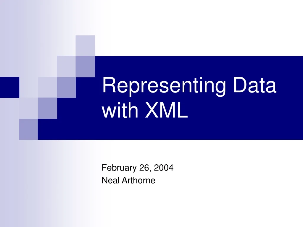 representing data with xml