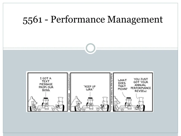 5561 - Performance Management