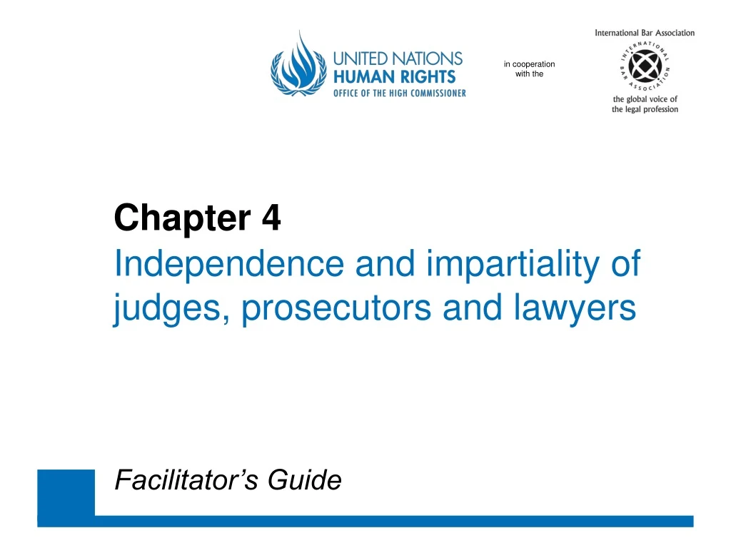 chapter 4 independence and impartiality of judges prosecutors and lawyers