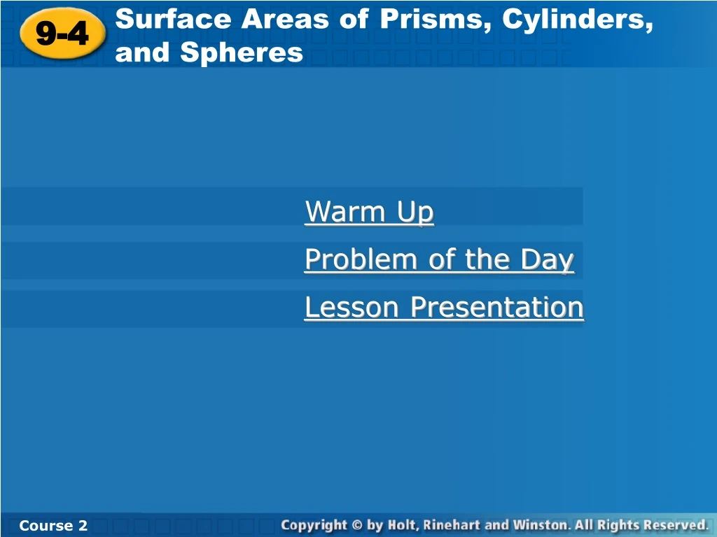 surface areas of prisms cylinders and spheres