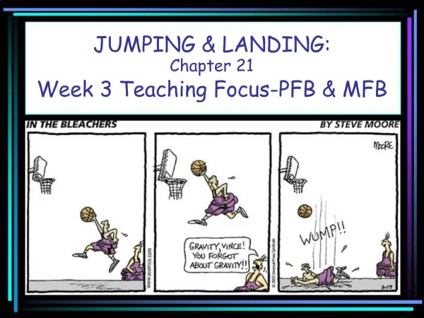 JUMPING LANDING: Chapter 21 Week 3 Teaching Focus-PFB MFB