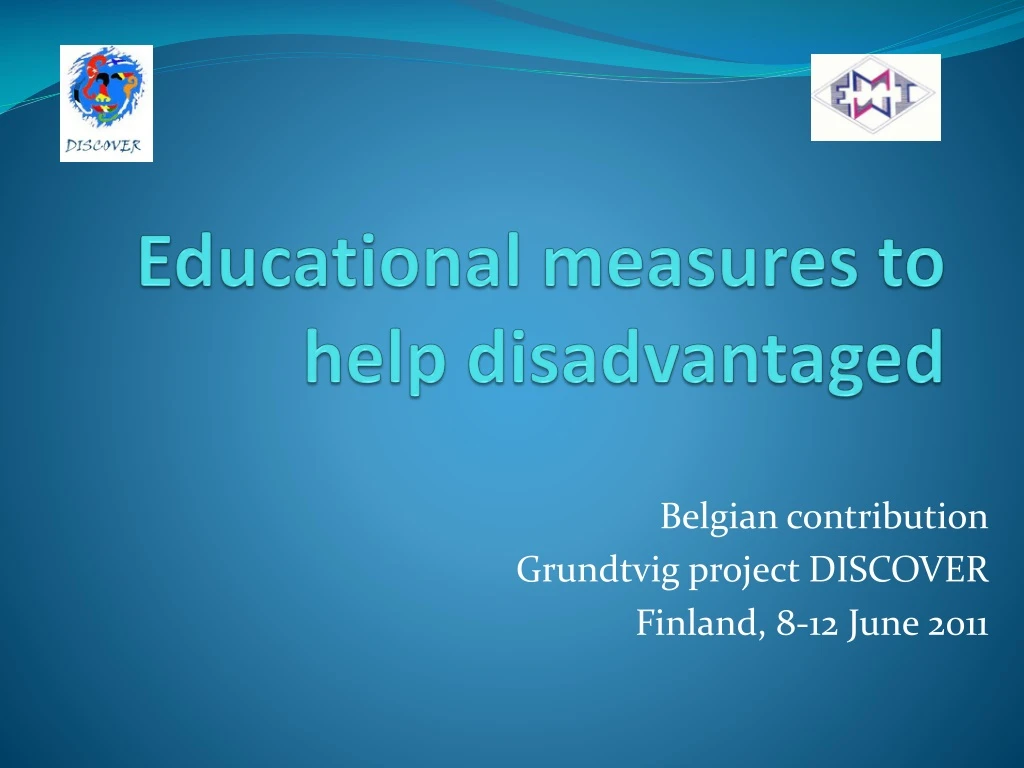educational measures to help disadvantaged