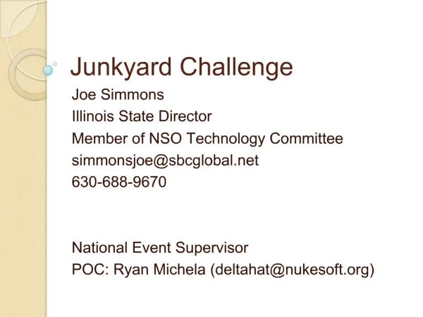 Junkyard Challenge