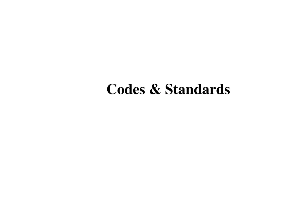 codes standards