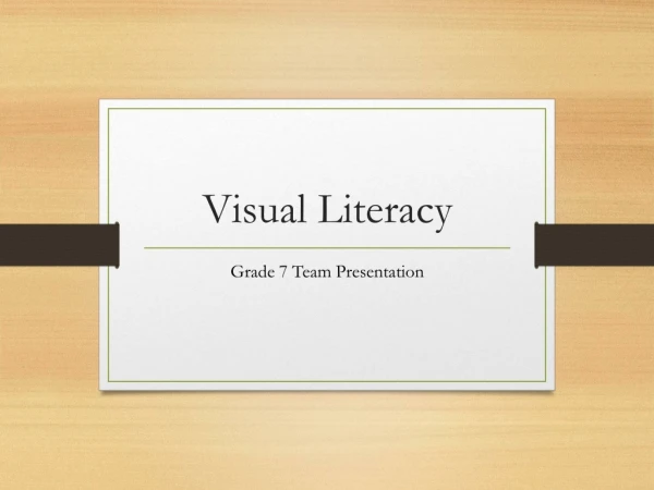 Visual Literacy