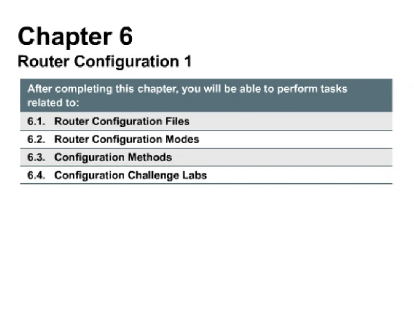 A router uses the following information from the configuration file when it starts up