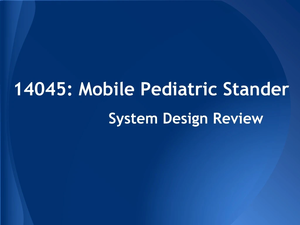 14045 mobile pediatric stander