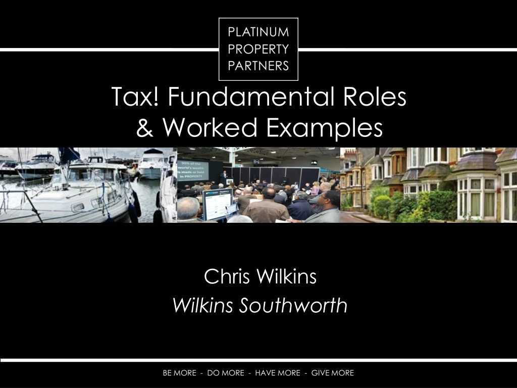 tax fundamental roles worked examples