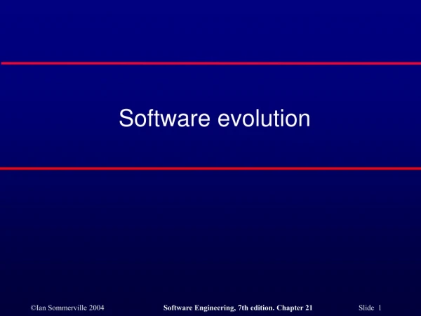 Software evolution