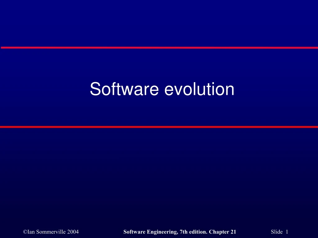 software evolution