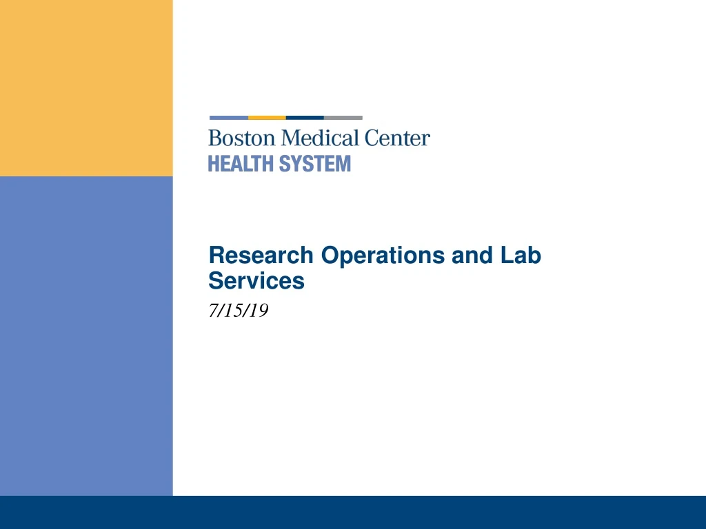 research operations and lab services