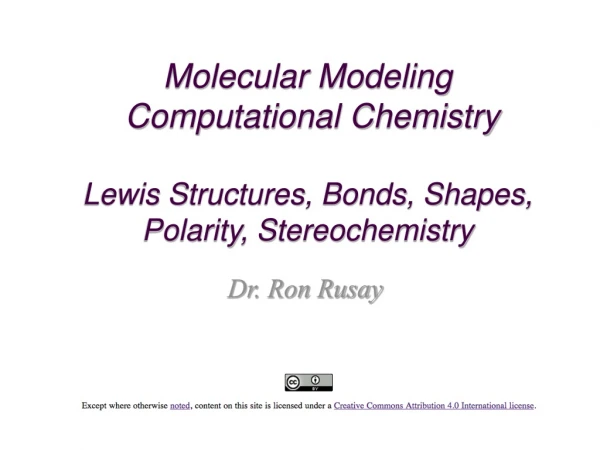 Molecular Modeling Computational Chemistry