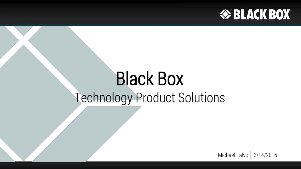 black box technology product solutions