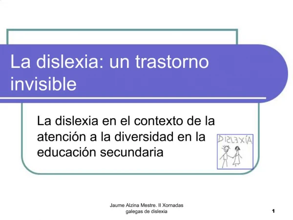 La dislexia: un trastorno invisible